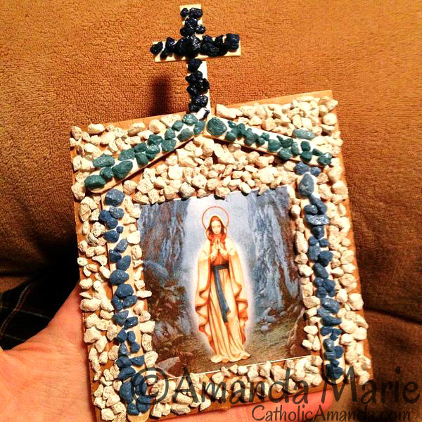 Our Lady of Lourdes Grotto Craft - Shower of Roses Blog